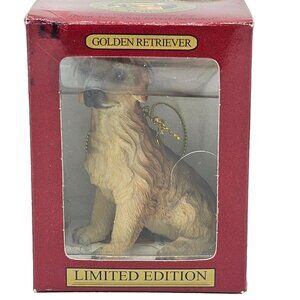 ACA Golden Retriever Christmas Ornament Dog Tree Decor Statue Figurine Limited